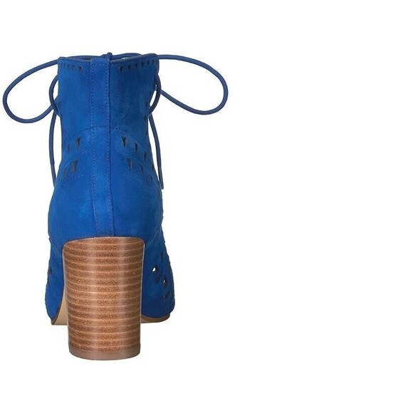 Nine West Women's Gweniah Open Toe Heels Pumps Bootie Blue NEW 9.5M - Picture 4 of 5